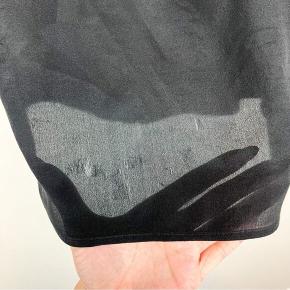 Banana Republic Black Silk Sleeveless‎ Button Front Blouse Size 4 - Picture 7 of 8